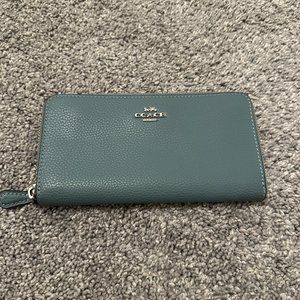 Coach blue wallet